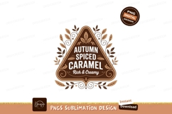 Autumn Spiced Caramel Label vintage Product Image 1