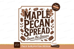 Maple Pecan Spread Savor The Season nuts leaves Product Image 1