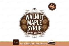 Walnut Maple Syrup Golden Goodness Emblem image Product Image 1