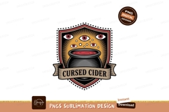 Cauldron with many eyes and cider potion spooky Product Image 1