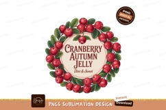 Cranberry autumn jelly wreath tart sweet Product Image 1