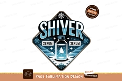 Shiver serum bottle snowflakes SUBLIMATION liquid Product Image 1