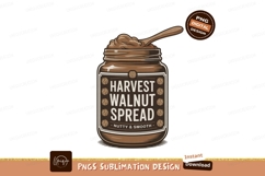 Harvest Walnut Spread Jar With Spoon image Product Image 1