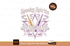 Spooky Spirits Bottles Held By Witch Hands image Product Image 1