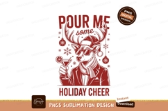 Snowman holding beer bottle with festive text winter Elf hol Product Image 1