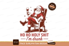 Snowman holding beer bottle with festive text winter Elf hol Product Image 1