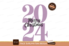 Jolly text with holly accent lettering script Bright Merry A Product Image 1