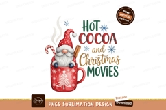 Gnome Hot Cocoa Christmas Movies image Product Image 1