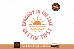 Sunset lake waves fun orange Product Image 1