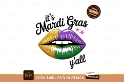 Mardi Gras Lips Sparkle mouth purple Product Image 1