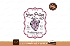 Anatomical Heart Love Potion Design vintage Product Image 1