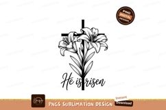 Lily flower silhouette bloom botanical Product Image 1