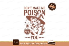 Witch holding potion with text magic spell Product Image 1