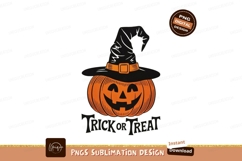 Black cat witch orange hat polka dot bow image Margarita coc Product Image 1