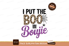 Boo Boujie Leopard Glitter purple Product Image 1