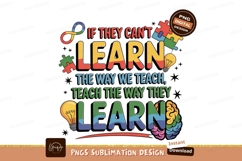 Learn Teach Adapt autism awareness Product Image 1