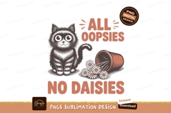 Dandelion blowing lucky clovers green Feline pose text graph Product Image 1