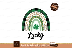 Raccoon feeling feral with lightning bolts image Green lucky Product Image 1