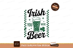 Irish Beer Glass Clover stpatrick Product Image 1