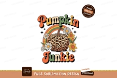 Leopard pumpkin rainbow flowers daisy Product Image 1