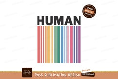 Human barcode rainbow stripes diversity Product Image 1