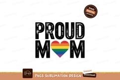Proud Mom Rainbow Heart lgbtq Product Image 1