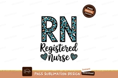 Registered Nurse Leopard Print Letters image Product Image 1
