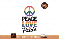 Rainbow peace love symbol lgbtq Product Image 1