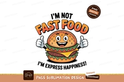 Heart shaped burger with love text food fast Black cat rainb Product Image 1