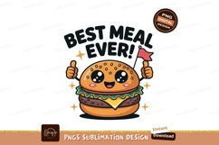Heart shaped burger with love text food fast Black cat rainb Product Image 1