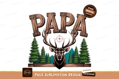 Papa deer hunting forest trees Product Image 1