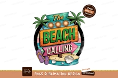 Beach calling tropical vacation sign image Product Image 1