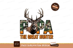 Deer Papa Camouflage Hunter hunting antlers Product Image 1