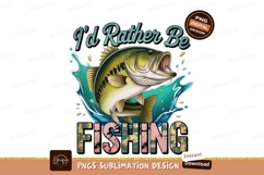 Bass Fish Jumping Water Splash Fishing image Product Image 1