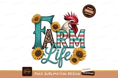 Farm Life Rooster Sunflowers chicken Product Image 1