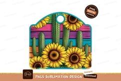 Cactus Sunflowers Desert Sunset nature Product Image 1