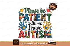 Please be patient with me I have autism patience awareness Product Image 1
