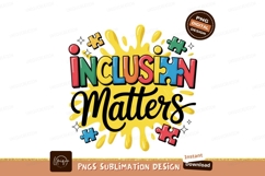 Inclusion Matters Colorful Puzzle Pieces autism Product Image 1