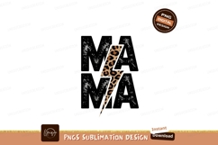 Mama lightning bolt leopard print image Product Image 1