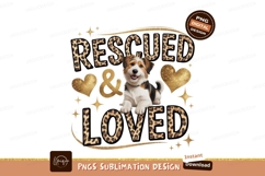 Rescued loved dog hearts gold Product Image 1