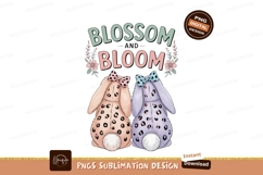 Blossom Bloom Bunnies With Bows bunny rabbits Product Image 1