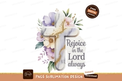 Marble cross floral religious text flowers Product Image 1