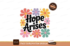 Retro floral border with stars flowers Product Image 1