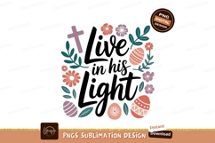 Easter cross flowers eggs wreath image Product Image 1