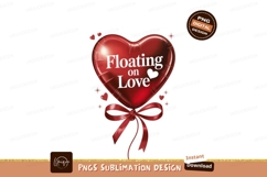 Red Heart Balloon Floating On Love image Product Image 1