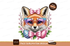 Pink bunny wearing sunglasses and bomber jacket bubblegum Product Image 1