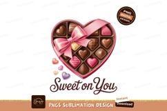 Rainbow heart lollipop with blue bow and text candy Glitteri Product Image 1