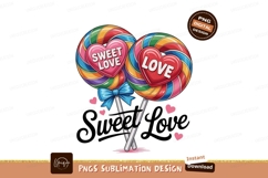 Red purple hearts intertwined with text love romance Product Image 1
