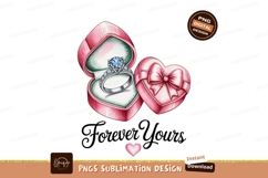 Diamond ring in heart box with bow jewelry Product Image 1