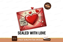 DiamoRed envelope with heart and love message imagend ring i Product Image 1